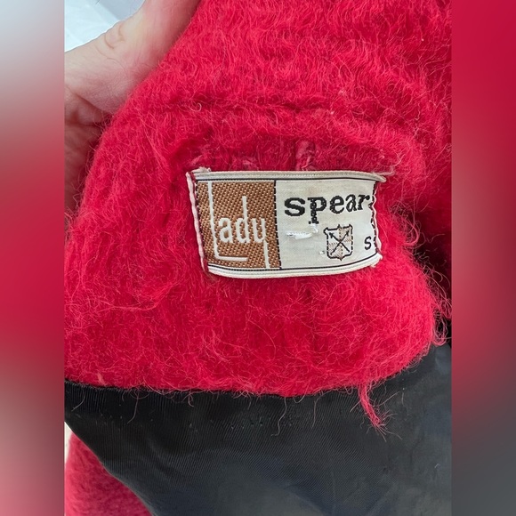 Red wool pea coat - Picture 5 of 5